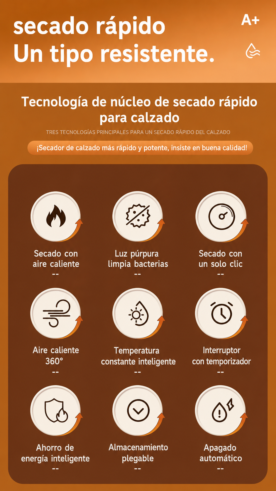 # DryStep™ — Secador Inteligente de Calzado