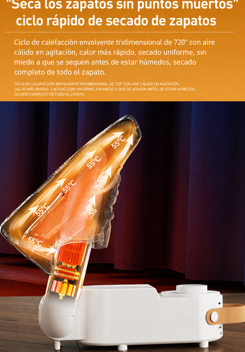 # DryStep™ — Secador Inteligente de Calzado