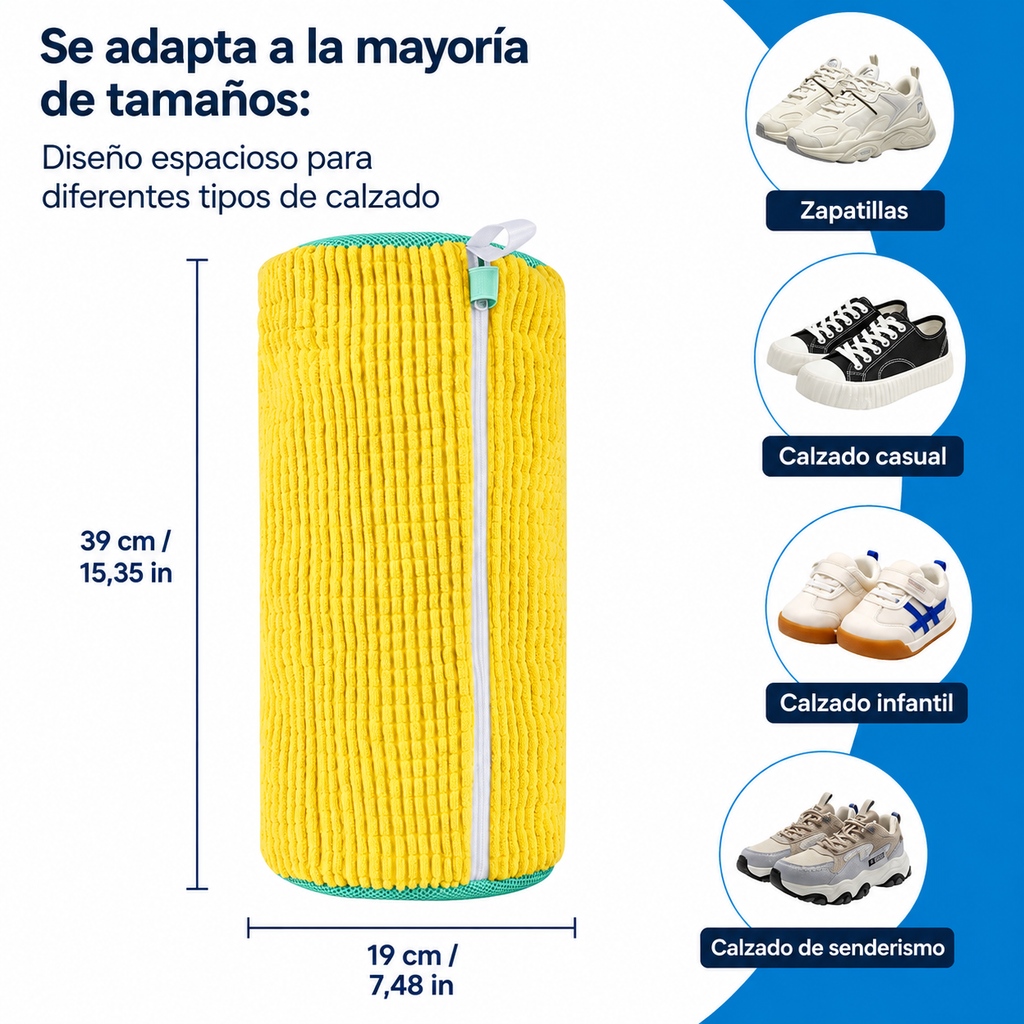Bolsa Lavadora para Zapatillas – Limpieza y Protección en Lavadora y Secadora